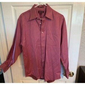 Nordstrom Dress Shirt Mens Size M Long Sleeve Red